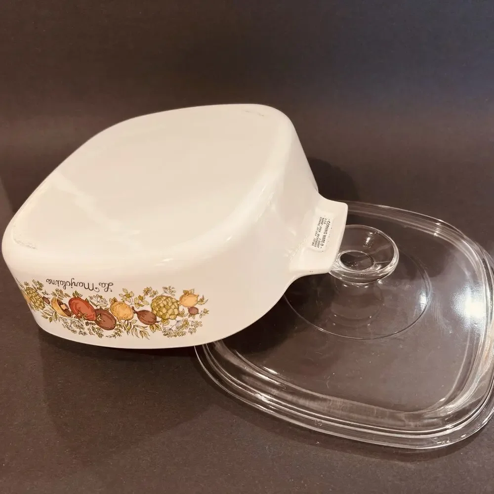 Vintage Corning Ware Spice of Life La Marjolaine A-2-B 2 Qt w/Pyrex Lid